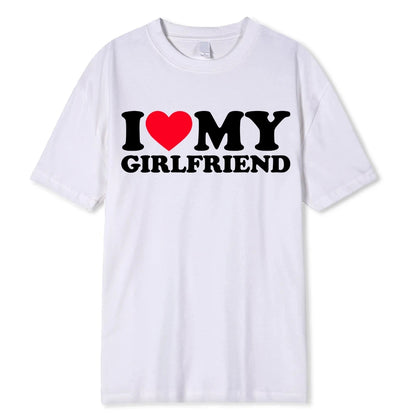 I Love My Boyfriend's Clothes I Love My Girlfriend's Printed Men So Please Stay Away From My Fun BF GF Quotes Couple T-shirts